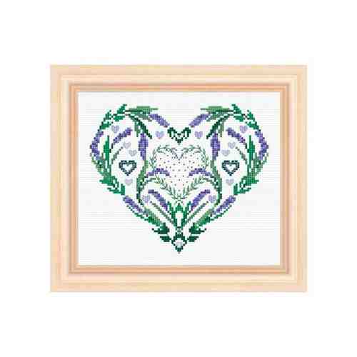 Набор для вышивания Сердце из лаванды 16*14см, Acufactum Ute Menze, 24012-04 арт. 101464925356