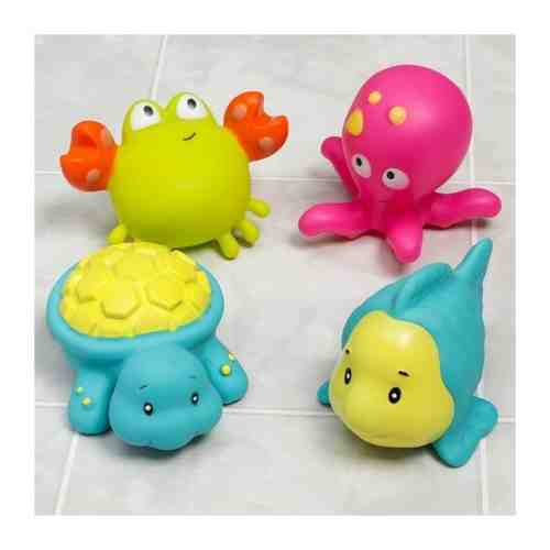 Набор игрушек для игры в ванне «Морские друзья», 4шт арт. 101575071089