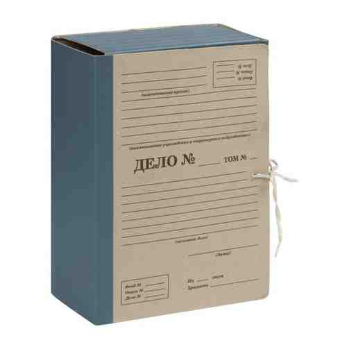 Папка архивная на 4-х завязках Attache A4 120 мм картон/бумвинил до 1200 л серая складная 1160325 арт. 907502716