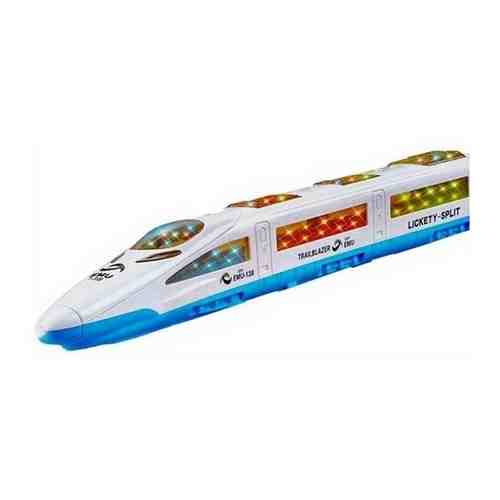 Поезд сапсан игрушка на батарейках Train 3D/3д звук арт. 101427103007
