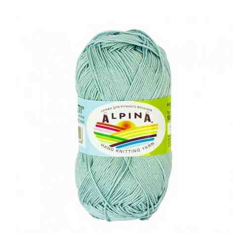 Пряжа Alpina Sati, 100% мерсеризованный хлопок, 10*50 г, 170 м+-10 м, №063, светло-бирюзовый арт. 101190112728