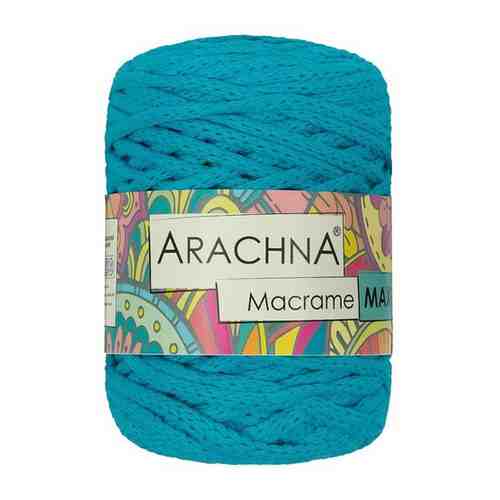 Пряжа ARACHNA Macrame Maxi, 80% хлопок, 20% полиэстер, 4*250 г, 80 м, №41, ярко-голубой арт. 101190097702
