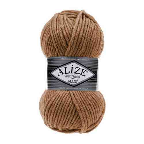 Пряжа для вязания ALIZE 'Superlana maxi' 100гр. 100м. (75% акрил, 25%шерсть) ТУ (805 темно-синей жаспе), 5 мотков арт. 101202158745
