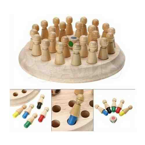 Развивающая игра Шахматы Мнемоники/ Детская деревянная игра для тренировки памяти арт. 101258008602
