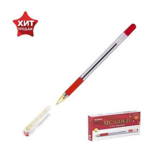 Ручка шариковая MunHwa MC Gold, стержень красный, узел 0.5 мм, грип арт. 101715168801