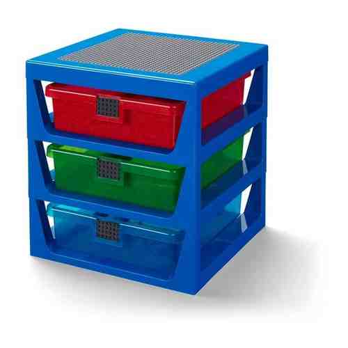 Система хранения 3-DRAWER STORAGE RACK синий Lego арт. 1664125288