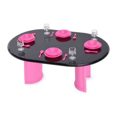 Стол для куклы с аксессуарами Розовый арт. 100717397747