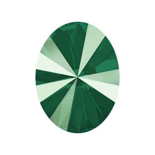 Стразы Swarovski цветные, 14*10,5 мм, кристалл, 4 шт, в пакете, зеленый лак арт. 101235677146