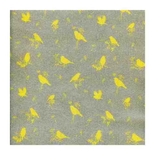 Ткань Желтые птички, ширина 155см, Acufactum Ute Menze, 3523-330 арт. 101465188390