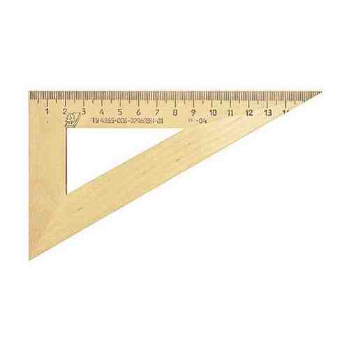 Треугольник деревянный, угол 30, 16 см, УЧД, с 139 арт. 100676093742
