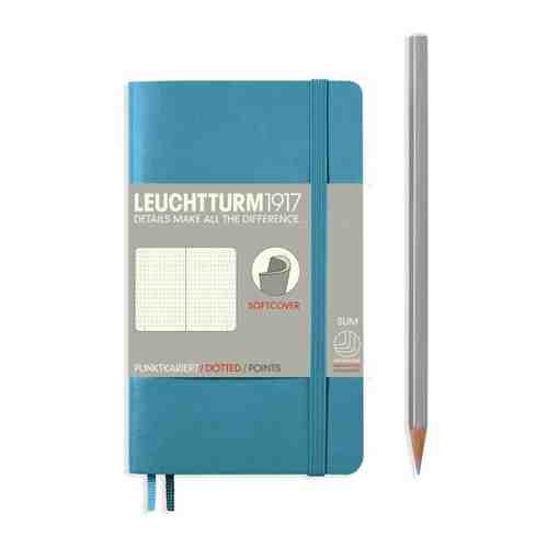 Записная книжка Leuchtturm Pocket, в точку, нордический синий, 123 страницы, мягкая обложка, А6 арт. 101612015522